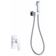 Смеситель для биде Faop A7203-8 однорычажный встраиваемый лейка в комплекте двухцветный белый/хром