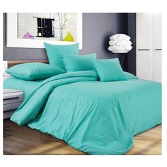 Простыня Музыка Сновидений сатин на резинке 180 х 200 см ментол