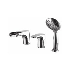 Смеситель для ванны с душем Lemark Shift LM4345C однорычажный встраиваемый лейка в комплекте хром