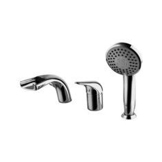 Смеситель для ванны с душем Lemark Poseidon LM4245C однорычажный встраиваемый лейка в комплекте хром