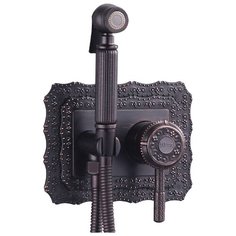 Смеситель для биде Lemark Jasmine LM6619ORB однорычажный встраиваемый лейка в комплекте бронза