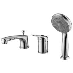 Смеситель для ванны с душем Lemark Luna LM4145C однорычажный встраиваемый лейка в комплекте