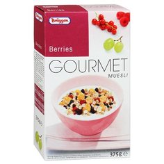 Мюсли Bruggen Gourmet хлопья с ягодами, коробка, 375 г