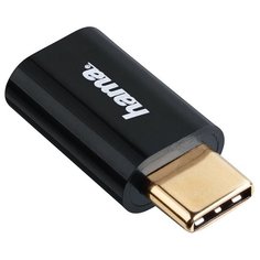 Разъем HAMA microUSB - USB Type-C (00178399) черный