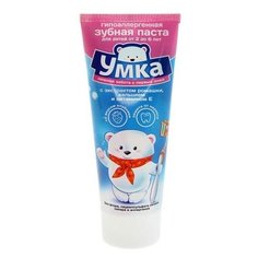 Зубная паста Умка трехцветная от 2-6 лет, 100 г