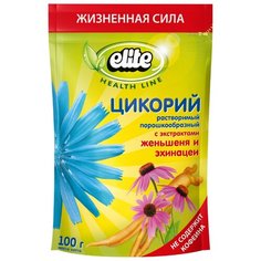 Цикорий Elite растворимый порошкообразный с экстрактами женьшеня и эхинацеи 100 г