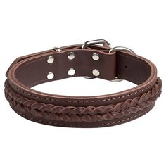 Ошейник Gripalle Берт 40-60S, 60 см коричневый