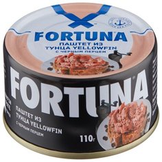Паштет Fortuna из тунца с черным перцем, 110 г Фортуна