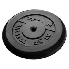Диск TITAN обрезиненный d-26 мм 25 кг черный