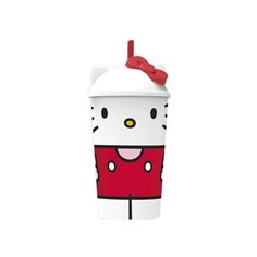 Stor Стакан пластиковый с соломинкой и крышкой 400 мл Hello Kitty Вишневый джем