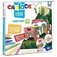 Сборная модель Carioca Раскрась и собери 3D Машинка Ms. Wild