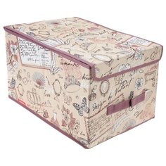Valiant Короб стеллажный с крышкой большой 30х25х40 см Romantic