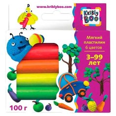 Пластилин Kribly Boo 6 цветов 100 г (46647)