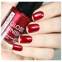 Лак ART-VISAGE Gloss Finish Nail Lacquer, 8.5 мл, оттенок 119 гранат