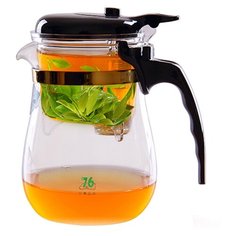 Brand 76 Чайник гунфу YD-570 570 мл прозрачный/черный