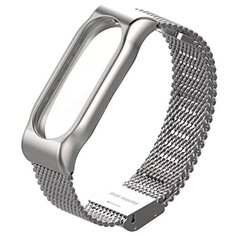 Titan Ремешок металлический для Xiaomi Mi Band 3 серебристый