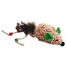 Игрушка для кошек GiGwi Cat Toys Мышка со звуковым чипом (75030) бежевый/коричневый
