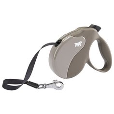 Поводок-рулетка для собак Ferplast Amigo tape M серый 5 м