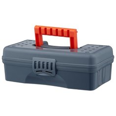 Органайзер BLOCKER Hobby Box BR3750 23.5x13x8 см 9 серый/свинцовый/оранжевый