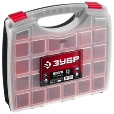 Органайзер ЗУБР Волга (38034-13) 32.5x28x6 см 13 черный/красный