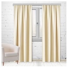 Портьеры МирТек Madras на ленте 280 см D9458 французский серый