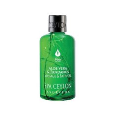Масло для тела SPA CEYLON для ванны и массажа Алоэ вера и Пандан, бутылка, 150 мл