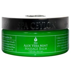 Бальзам для тела SPA CEYLON для массажа Алоэ Вера и мята, банка, 200 г