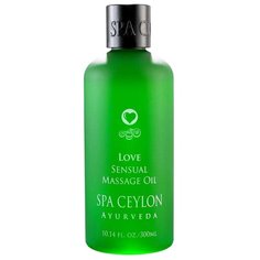 Масло для тела SPA CEYLON для массажа Чувственная любовь, бутылка, 300 мл