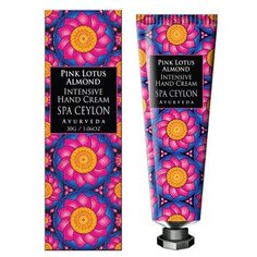 Интенсивный крем для рук SPA CEYLON AYURVEDA Розовый лотос и миндаль 30 г