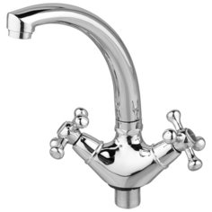 Смеситель для кухни (мойки) Komrad S12-272F-1 двухрычажный хром