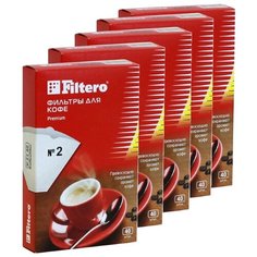 Одноразовые фильтры для капельной кофеварки Filtero Premium Размер 2 200 шт.