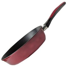 Сковорода НЕВА МЕТАЛЛ ПОСУДА Бордо 28 см, красный/черный