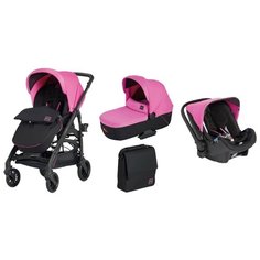 Универсальная коляска Inglesina Trilogy Colors на шасси Trilogy City (3 в 1) peggy pink