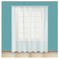 Гардины МирТек 0198 на ленте 400х250 см 10 белый