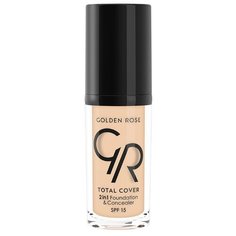 Golden Rose Тональный крем Total Cover 2in1 Foundation & Concealer, 30 мл, оттенок: 01-Porcelain