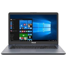 Ноутбук ASUS VivoBook 17 X705UB (Intel Pentium 4417U 2300 MHz/17.3"/1920x1080/4GB/256GB SSD/DVD нет/NVIDIA GeForce MX110/Wi-Fi/Bluetooth/Windows 10 Home) 90NB0IG2-M03590 серый