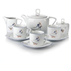 Чайный сервиз Moritz Zdekauer Тетра гуси 15 предметов 655-255 белый