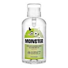 Etude House мицеллярная вода для снятия макияжа с экстрактом алоэ Monster Micellar Cleansing Water, 700 мл