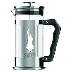 Френч-пресс Bialetti Preziosa (1 л) серебристый/черный