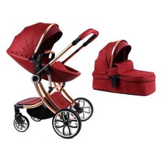 Коляска-трансформер Voondo HG585 бордовый
