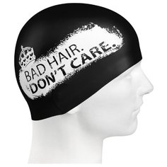 Шапочка для плавания MAD WAVE Dont care черный