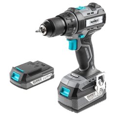 Аккумуляторная дрель-шуруповерт Hammer ACD185Li 4.0 PREMIUM 70 Н·м серый/черный