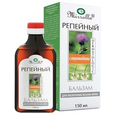 Mirrolla бальзам Репейный с комплексом керамидов для увеличения объема волос, 150 мл