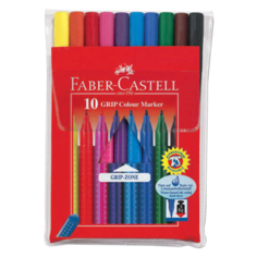 Faber-Castell Набор фломастеров Grip, 10 цветов (155310)