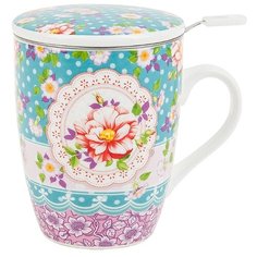 Nouvelle De France Кружка "Цветочные кружева" 320 мл (подарочная упаковка)