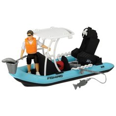 Лодка Dickie Toys Playlife Fishing Boat (3833004) 1:24 20 см голубой