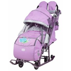 Санки-коляска Nika Ника детям 7-4 (НД 7-4) лиловый