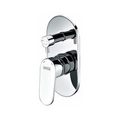 Смеситель для ванны с душем WasserKRAFT Donau 5341 однорычажный встраиваемый хром