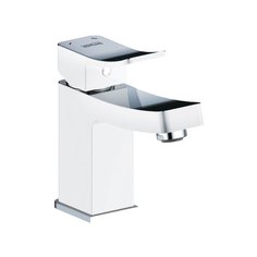 Смеситель для раковины (умывальника) WasserKRAFT Aller 1063 white однорычажный двухцветный белый/хром