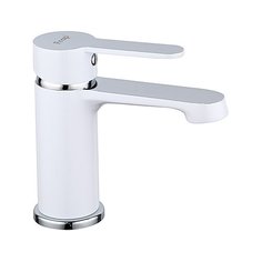 Смеситель для раковины (умывальника) Frap F1041/F1042/F1043 однорычажный двухцветный белый/хром